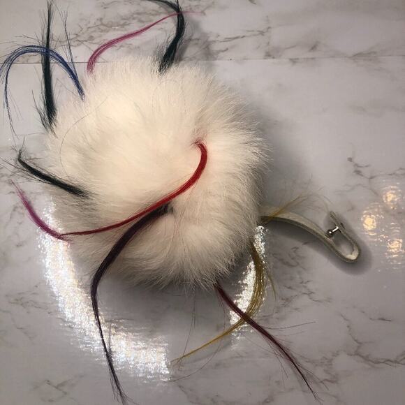 Grafea 100% Leather White Angel Baby Rucksack Backpack with Pom main image 10